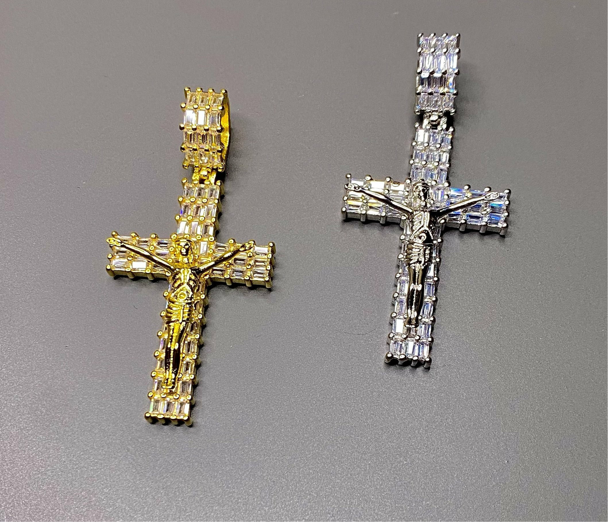 Small Baguette Jesus Pendant